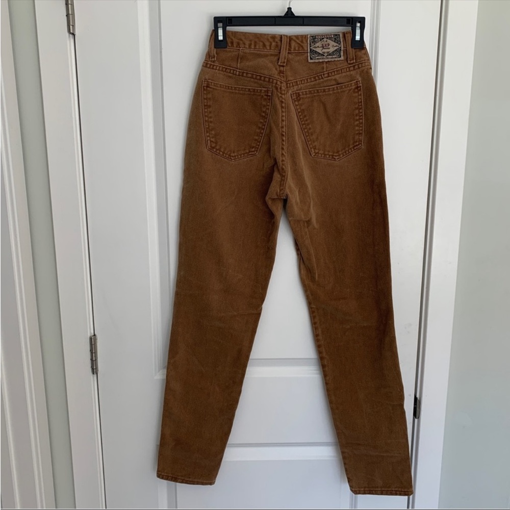 Women’s 3/4‎ Vintage 90’s Y2K EXPRESS High Rise Brown Corduroy Slim Mom Pants